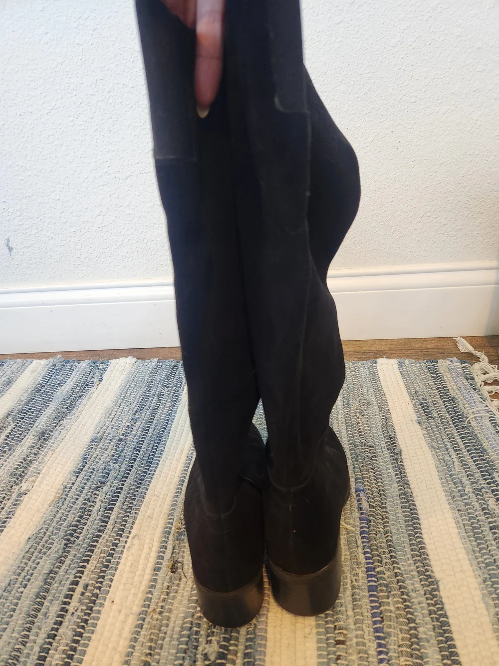 Blondo Waterproof Black Knee-High Suede Boots